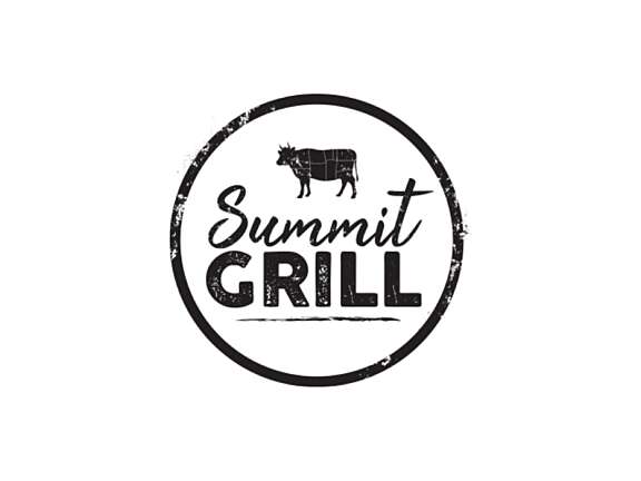 Summit Grill logo with circular design and cow illustration