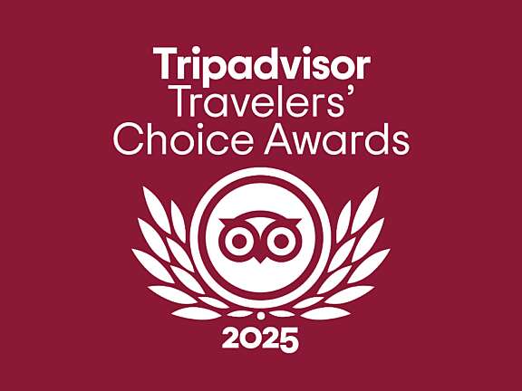 Travelers’ Choice Awards 2025 badge from Tripadvisor for alemount Inn & Suite