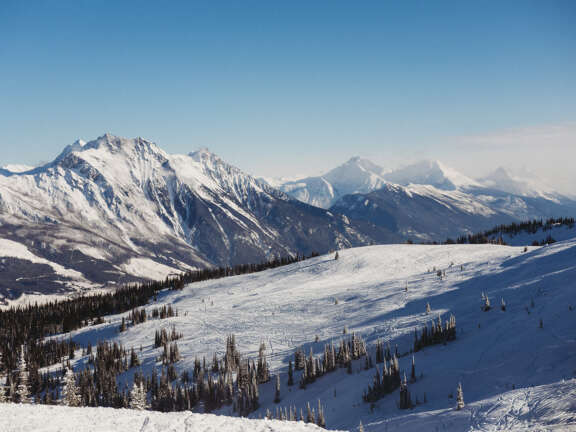 Snow-covered mountains and alpine terrain near Best Western Plus Valemount
