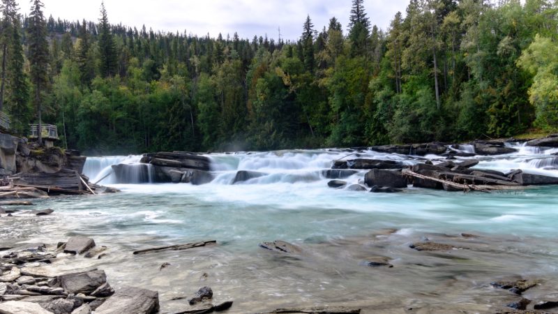 View of Rearguard Falls near Mount Robson, where hiker guests stay at Best Western Plus Valemount